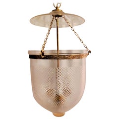 French Bell-Shaped Crystal Lantern