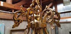 French Belle Epoque 8-Light Chandelier, Early 1900s