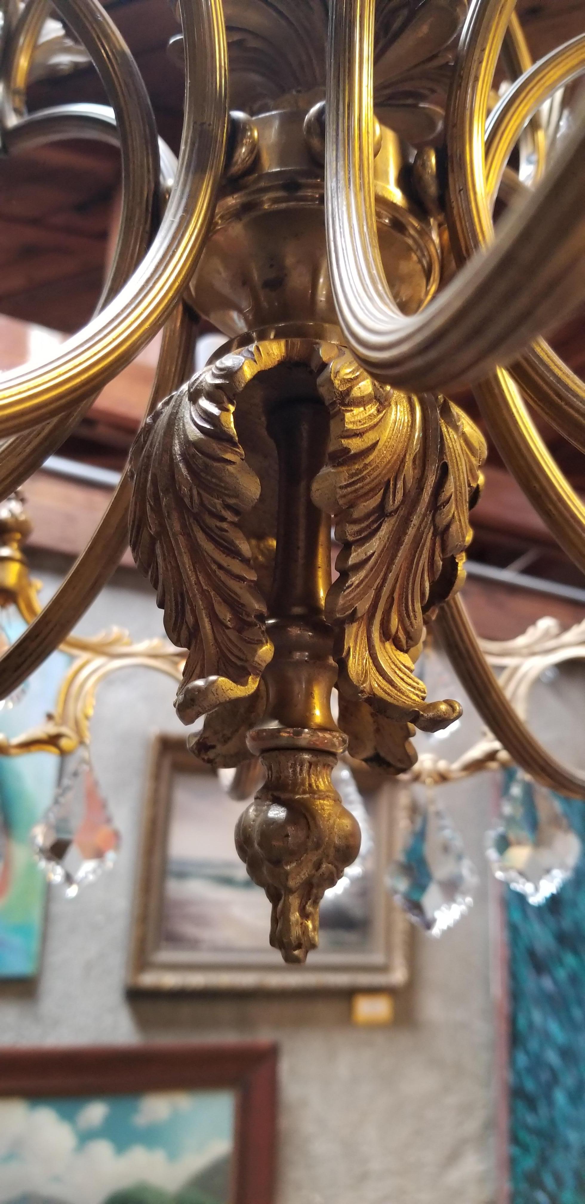 Belle Époque French Belle Epoque 8-Light Chandelier, Early 1900s For Sale