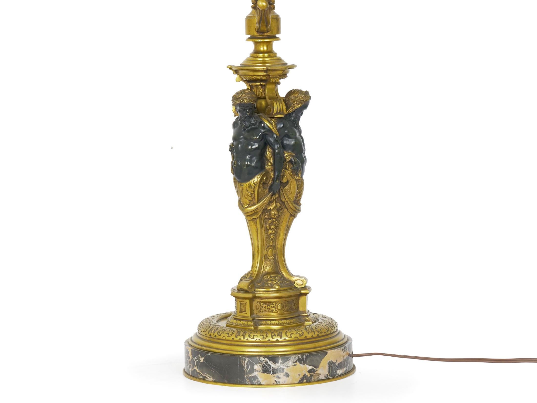 French Belle Époque Bronze Table Lamp 6