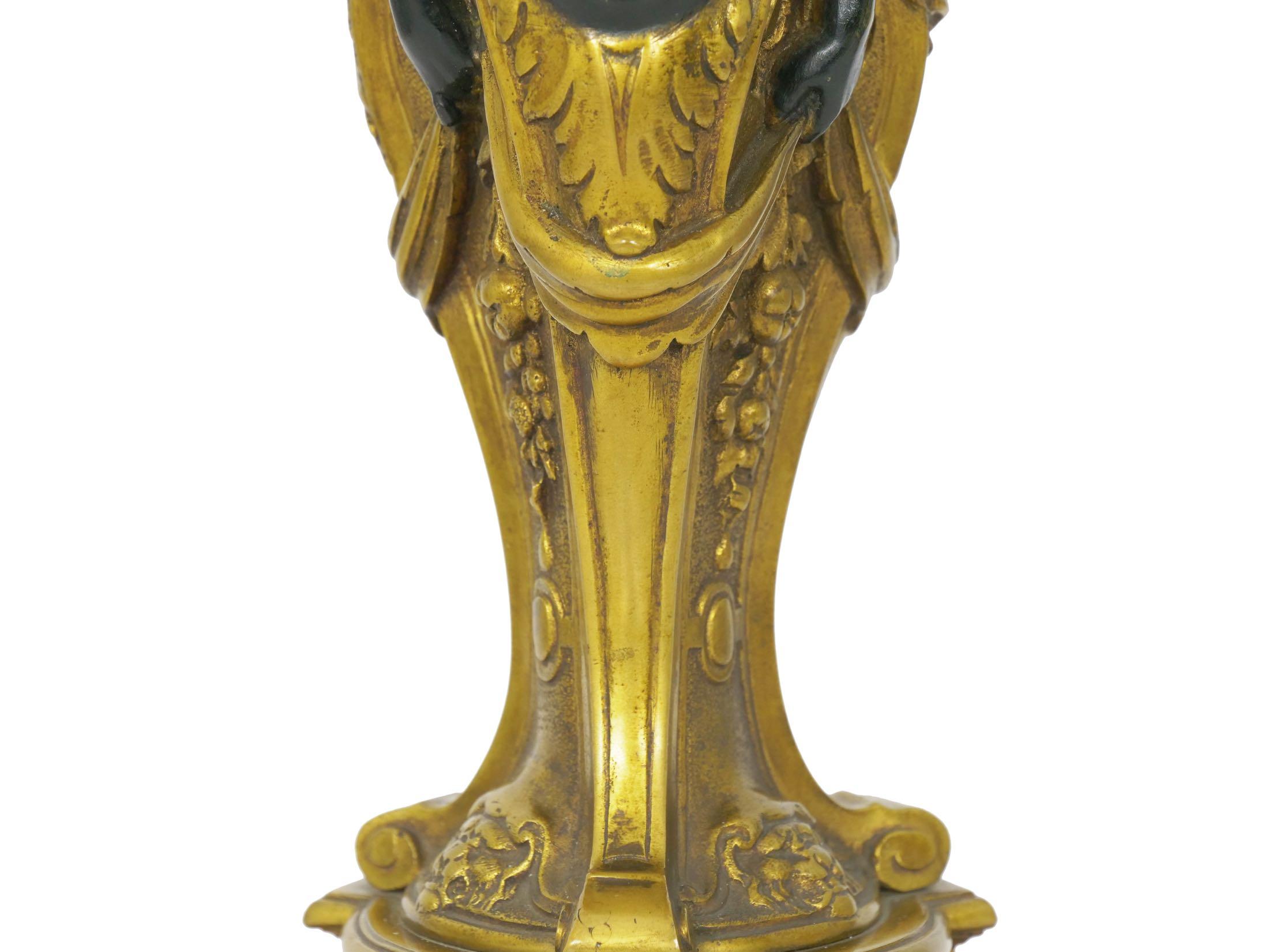 French Belle Époque Bronze Table Lamp 8