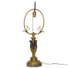 French Belle Époque Bronze Table Lamp