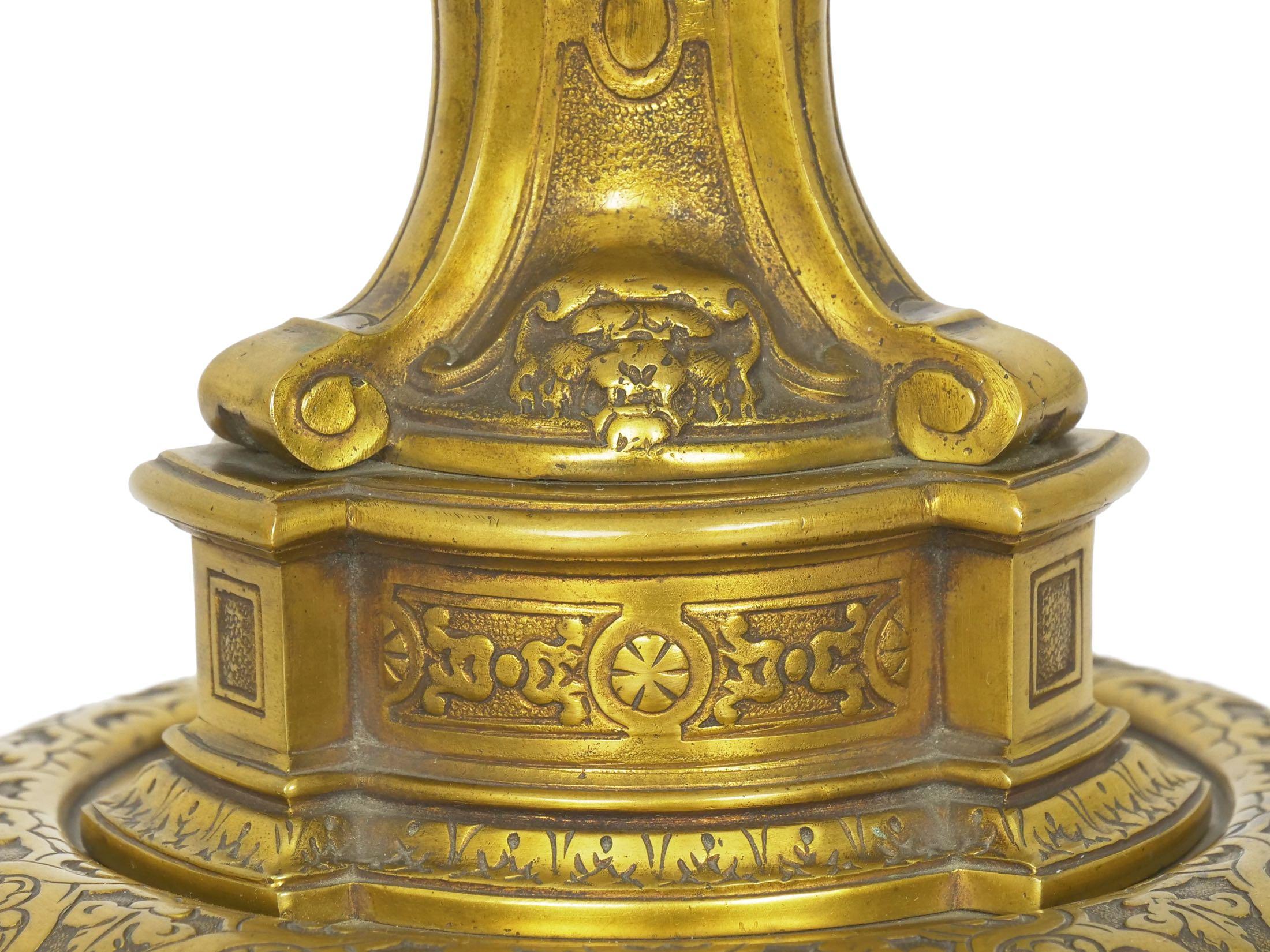 French Belle Époque Bronze Table Lamp 3