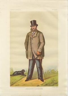 French Belle Époque Caricature, Lefèvre Chromolithograph, Album Comique, 1884