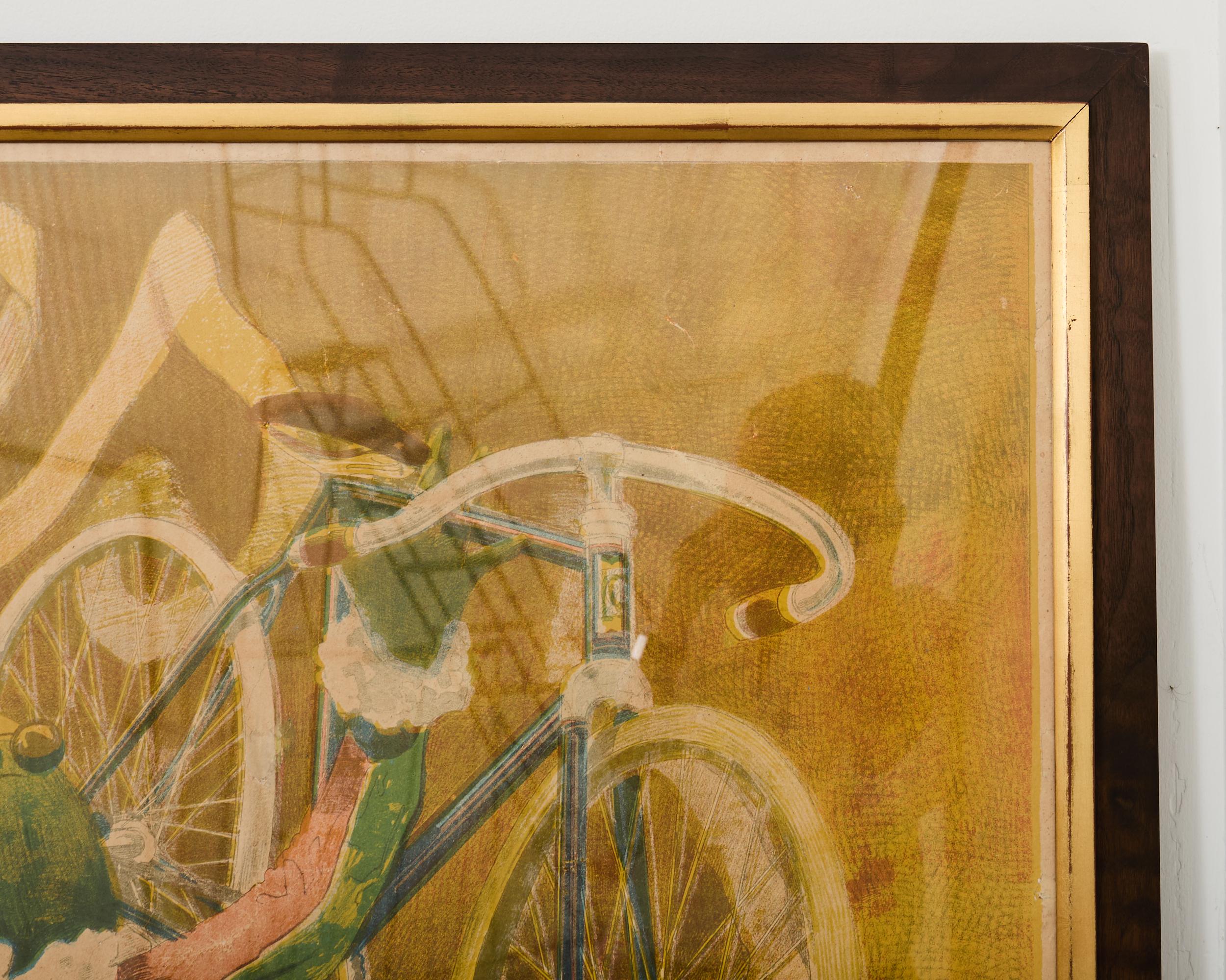 French Belle Epoque Cottereau Fahrrad Werbung Poster im Angebot 5