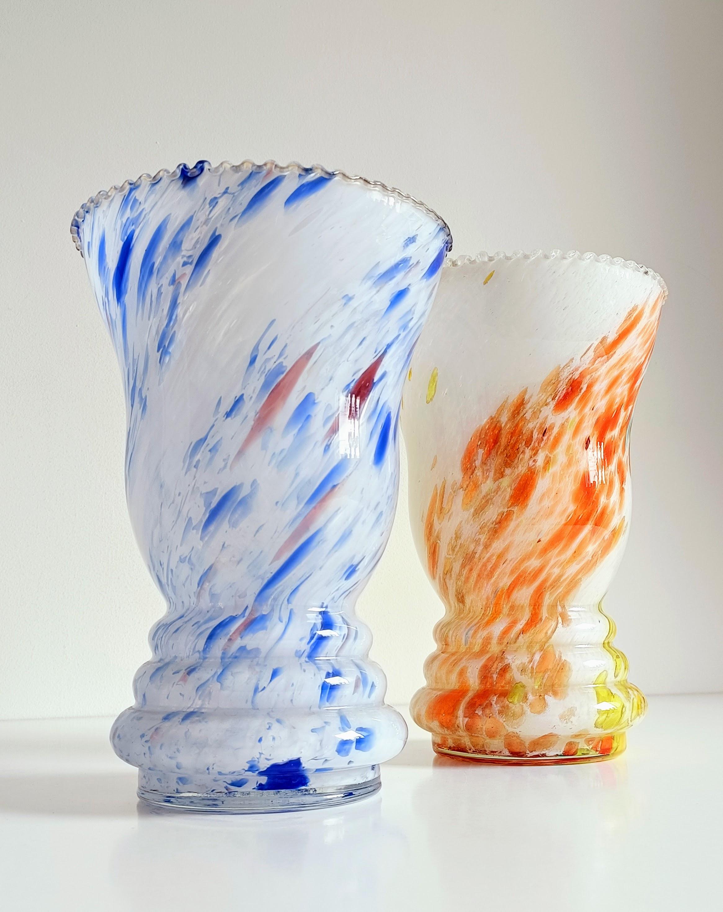 French Belle Époque Cristallerie de Clichy Pair of Vases, late 19th Century 11