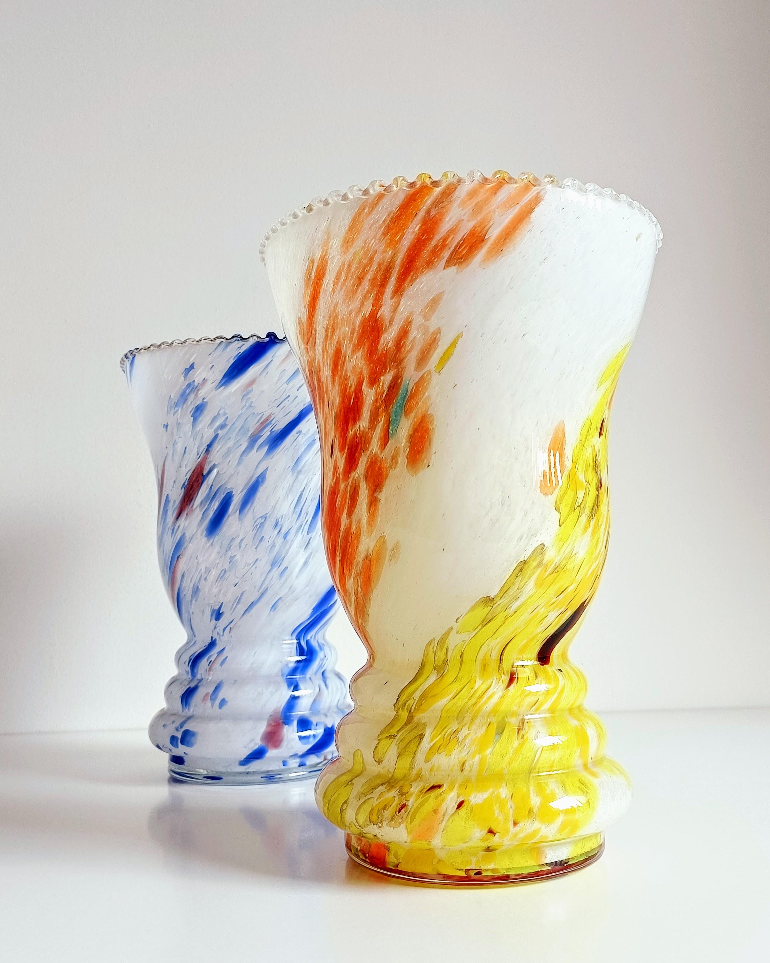 French Belle Époque Cristallerie de Clichy Pair of Vases, late 19th Century 5