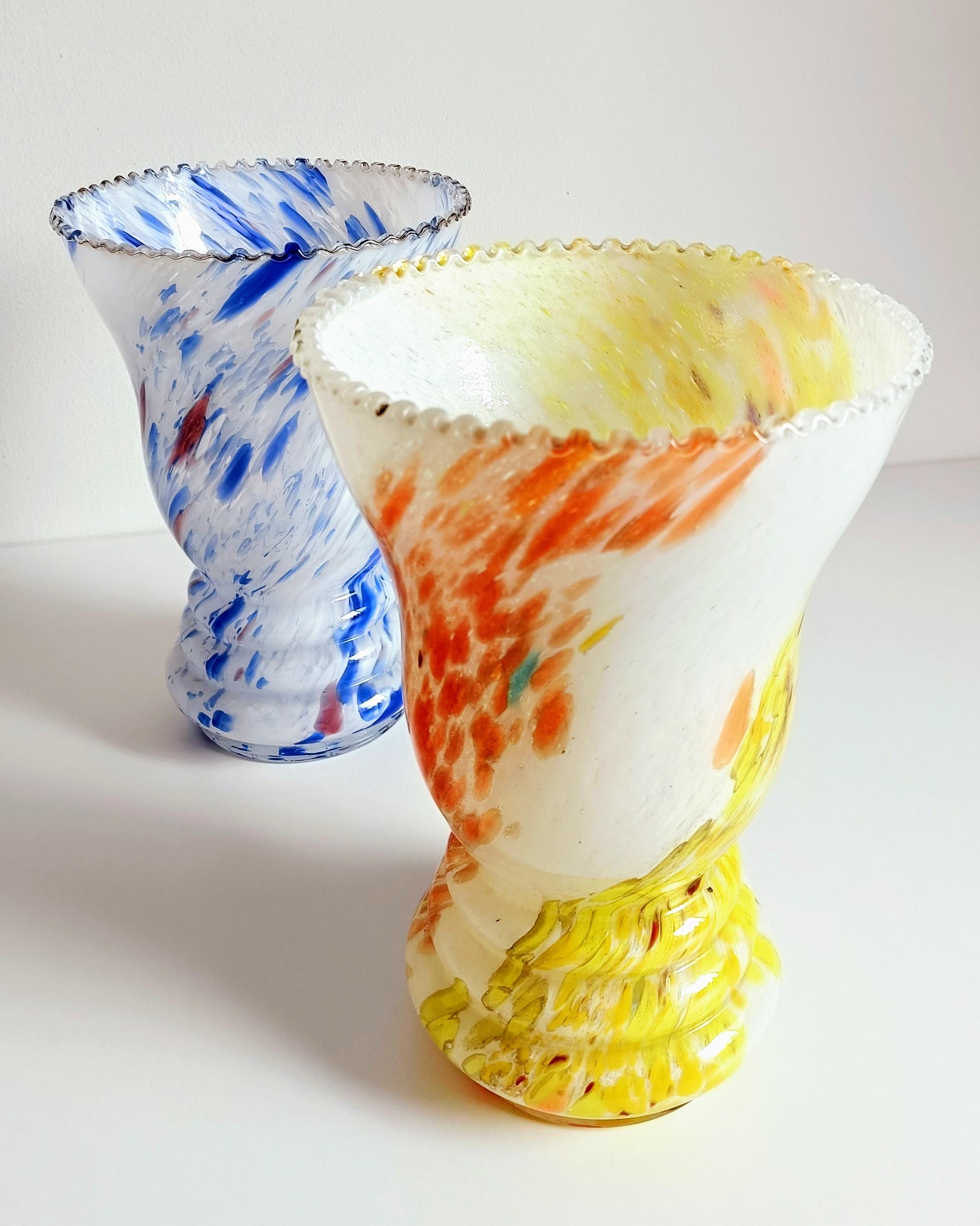 French Belle Époque Cristallerie de Clichy Pair of Vases, late 19th Century 10