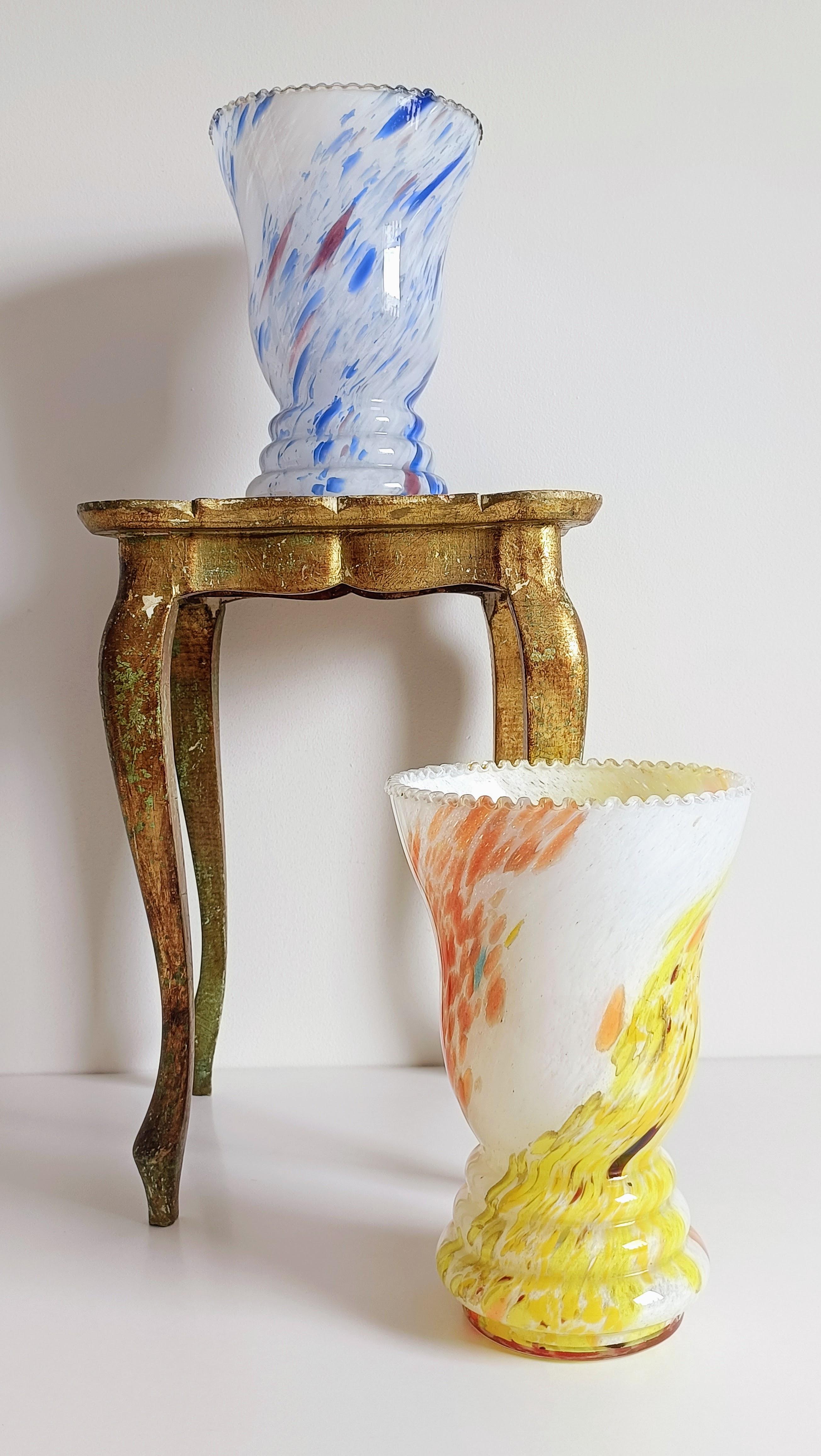 French Belle Époque Cristallerie de Clichy Pair of Vases, late 19th Century 2