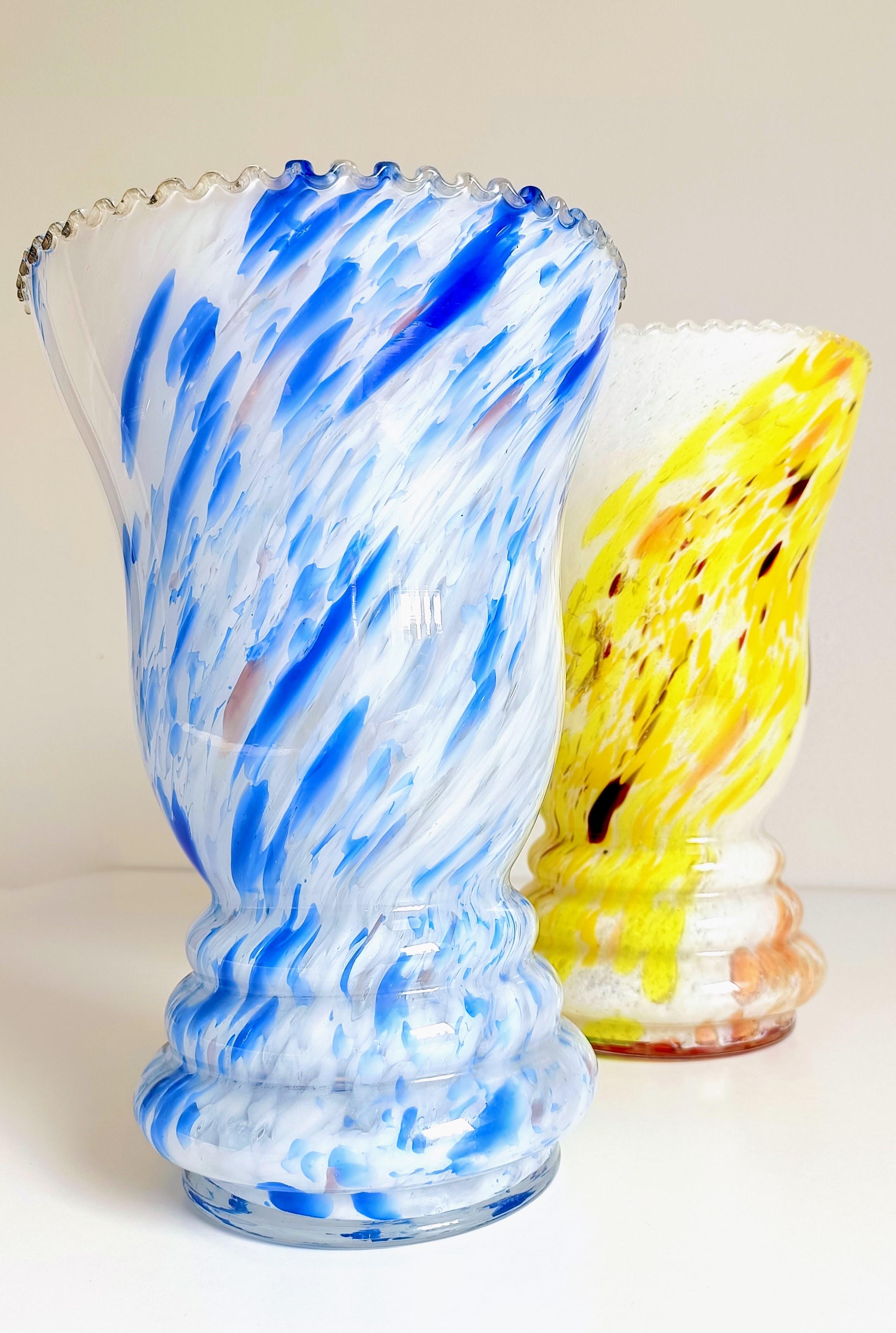 French Belle Époque Cristallerie de Clichy Pair of Vases, late 19th Century In Excellent Condition In Valencia, VC