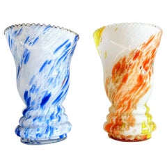 Paire de vases de la Cristallerie de Clichy, fin du XIXe siècle