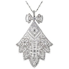 French Belle Époque Diamond Necklace Antique French Belle Époque Diamond Necklace