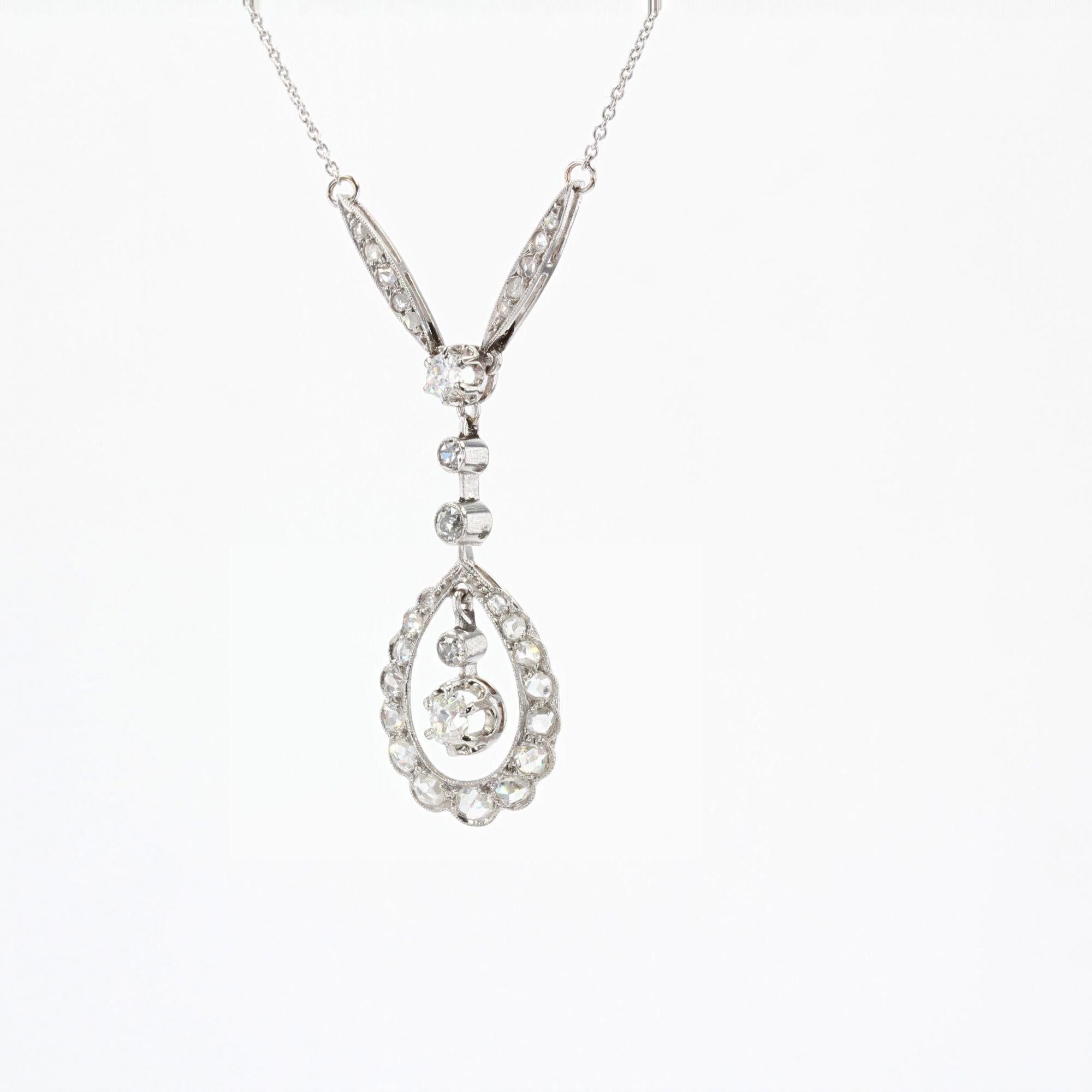 thin platinum necklace