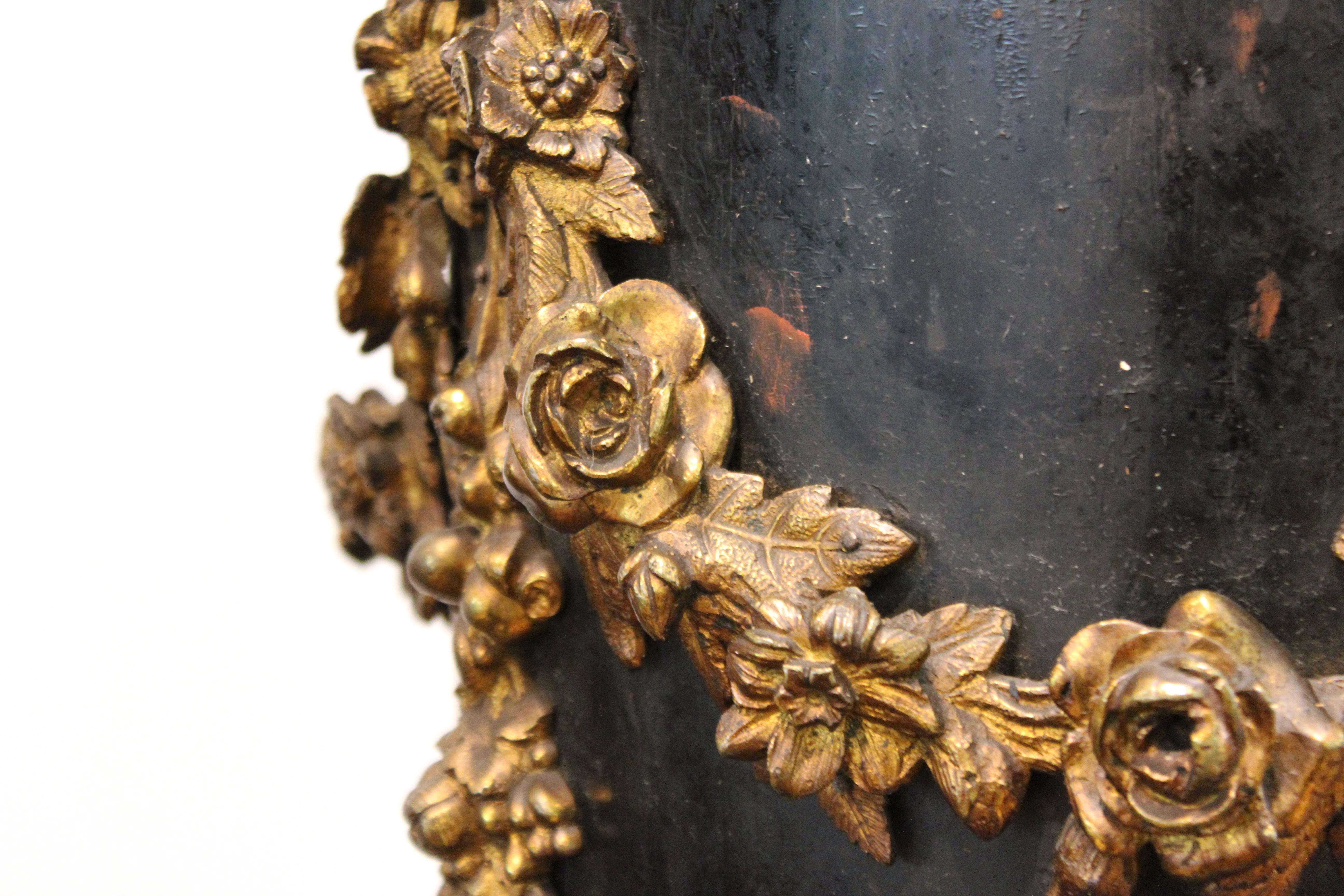 French Belle Époque Ebonized Wood Column Pedestal with Ormolu Detailing 5