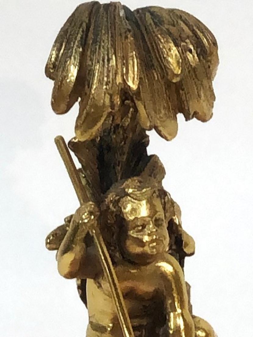 Belle Époque française, argent doré et quartz rose  Presse-papiers sculpturaux, vers 1880 en vente 2