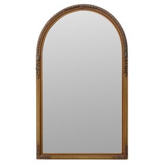 French Belle Epoque Giltwood Arched Mirror