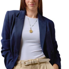 French Belle Époque Guilloché enamel pocket watch 18k gold necklace