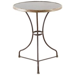 French Belle Époque Iron and Marble Bistro Cafe Table