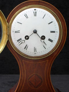 French Belle Époque Mahogany Mantel Clock
