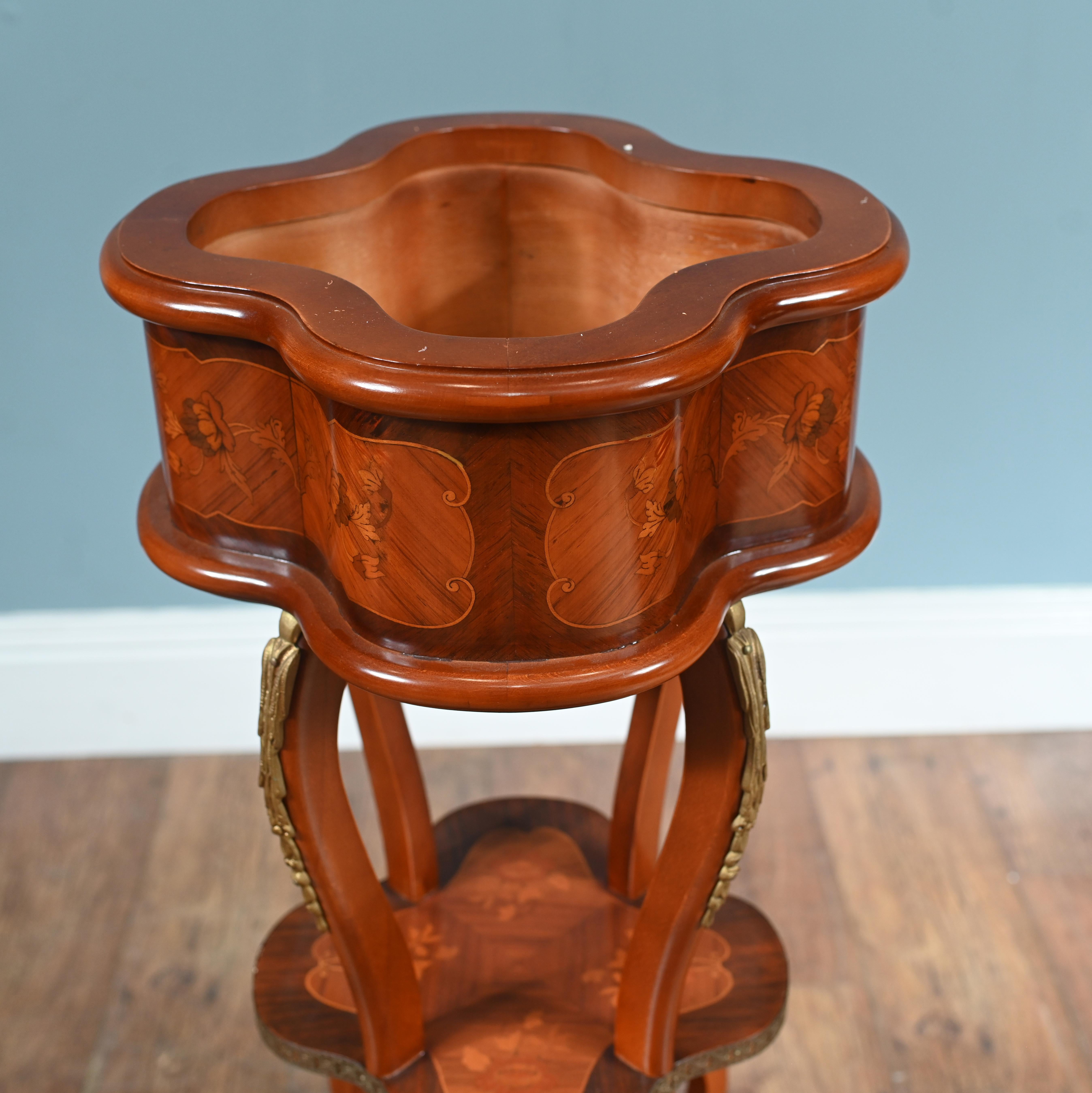 Wood French Belle Epoque Planter Stand Jardiniere For Sale