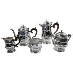 French Belle Époque Silver Coffee & Tea Set by Puiforcat for Tiffany