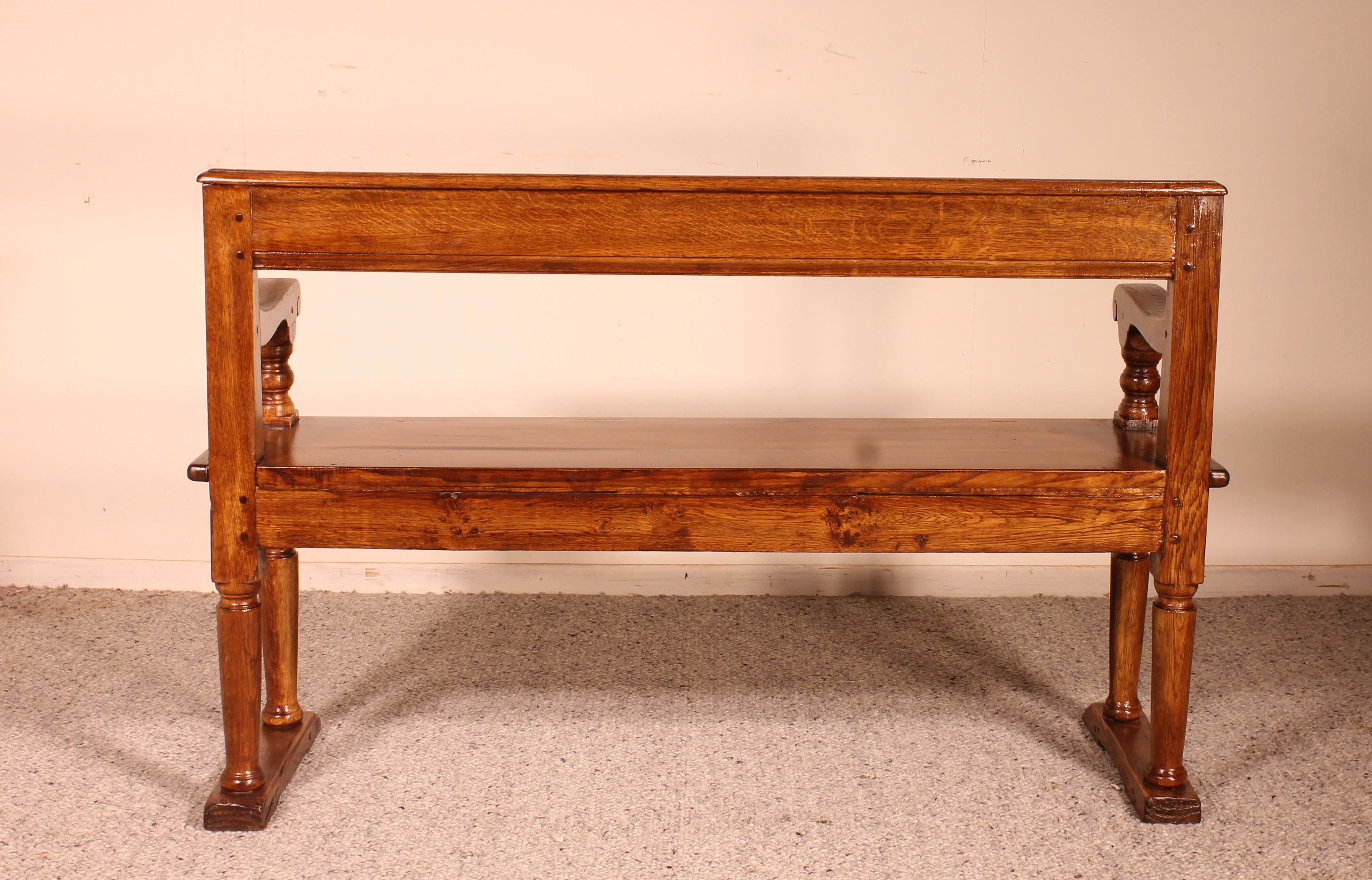18th Century and Earlier French Bench from the 18th Century in Oak
