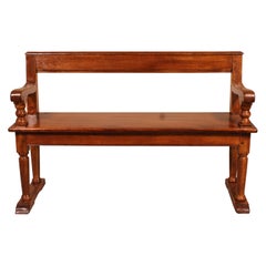 French Bench from the 18th Century in Oak