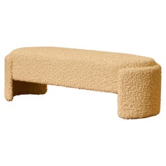 Banc français en tissu bouclette
