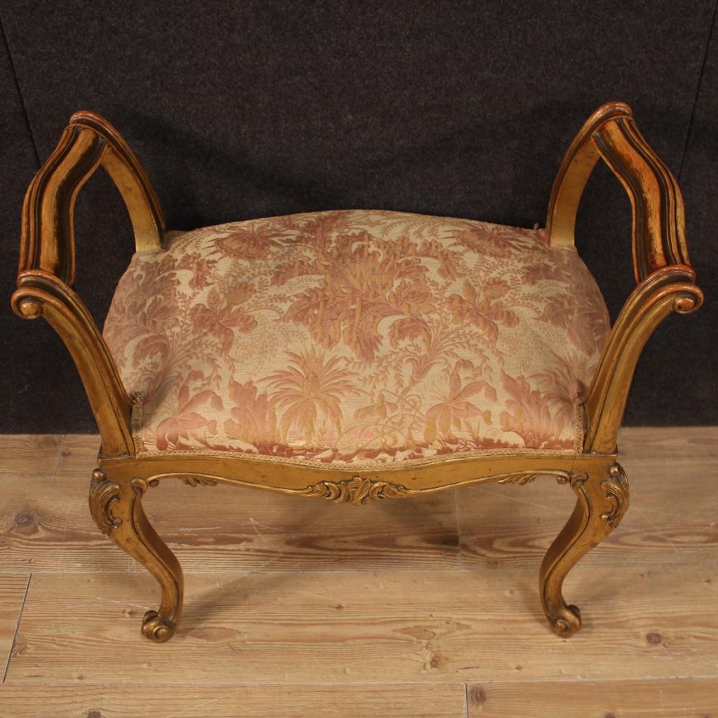 French Bench in Gilded Wood, 20th Century For Sale 3