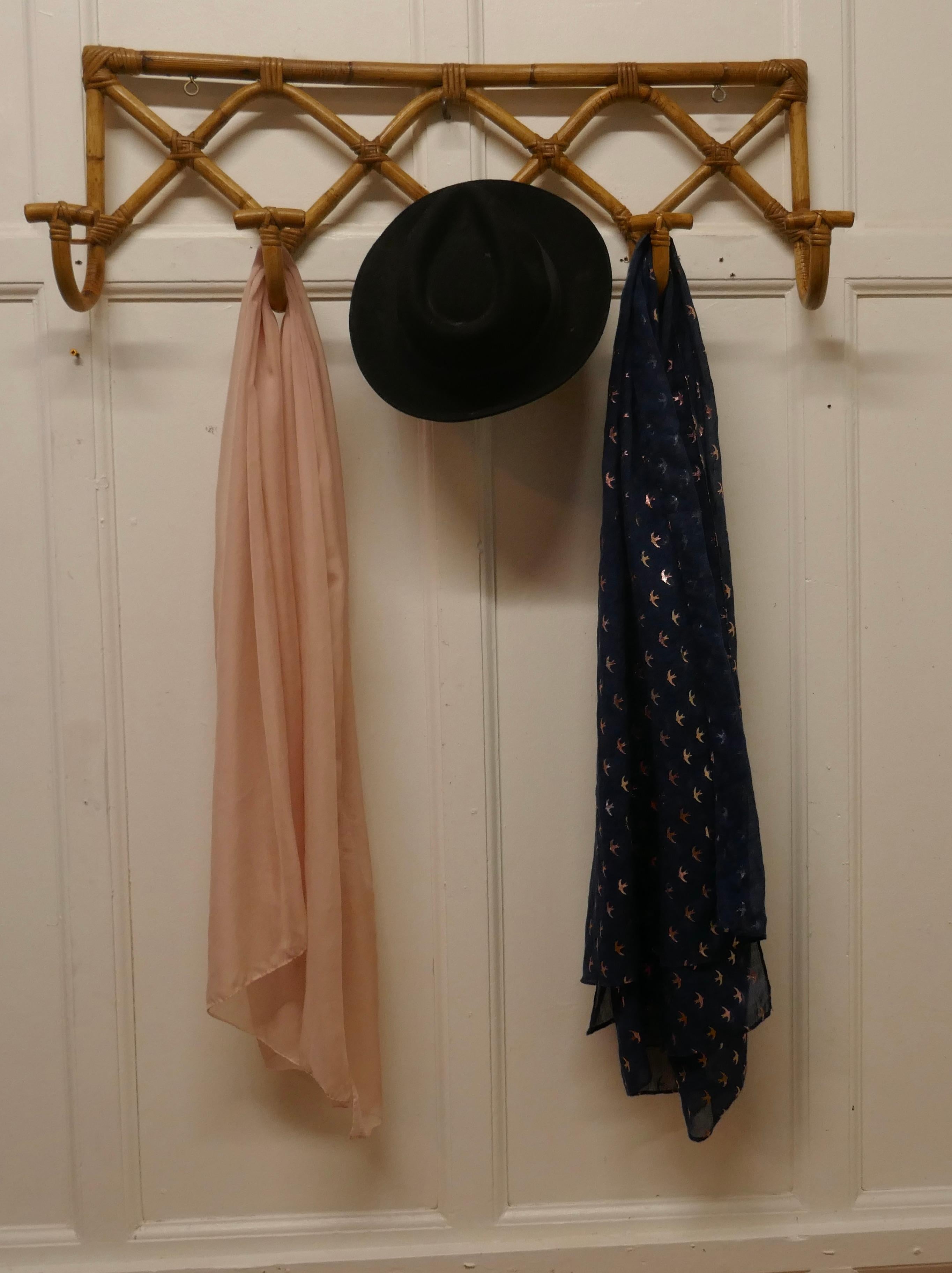 French Bent Bamboo Hat and Coat Rack 1