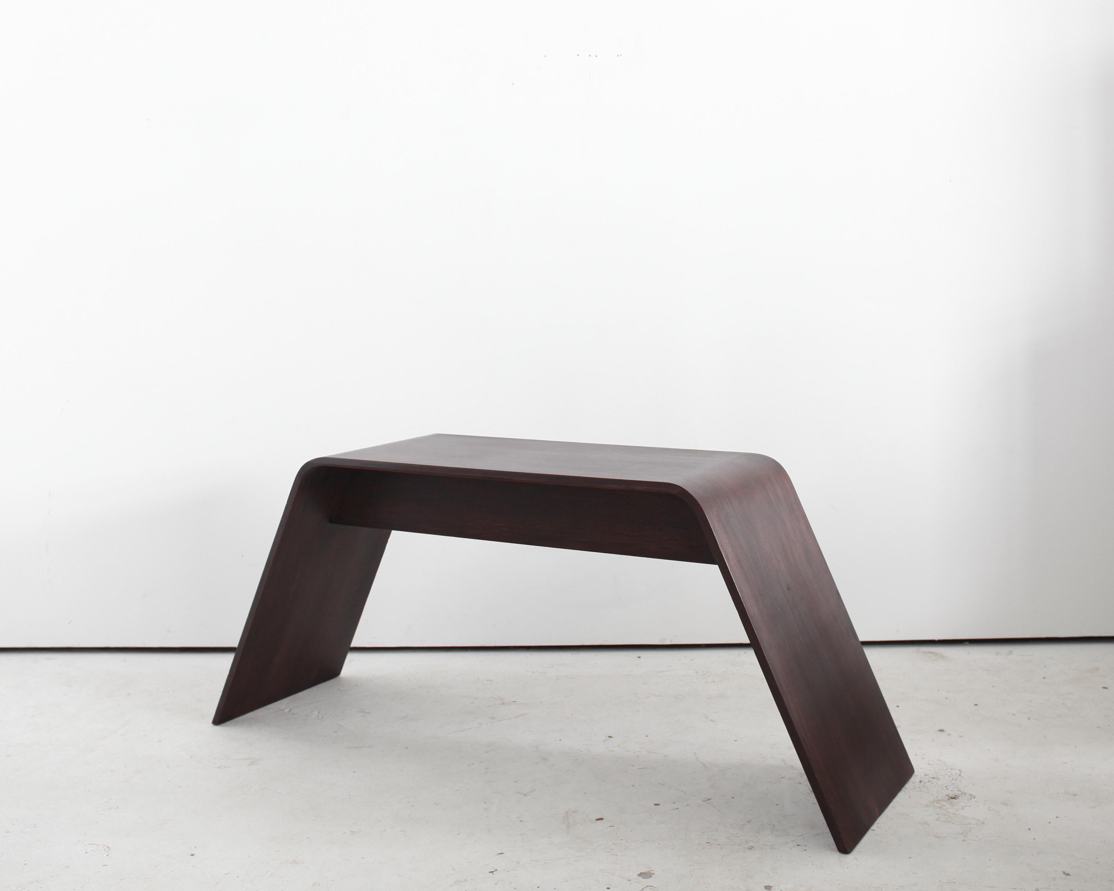 Late 20th Century French Bent Plywood Console Table