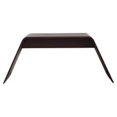 Table console en contreplaqué courbé français 