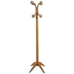 Vintage French Bentwood Coat Tree with Eight Hooks