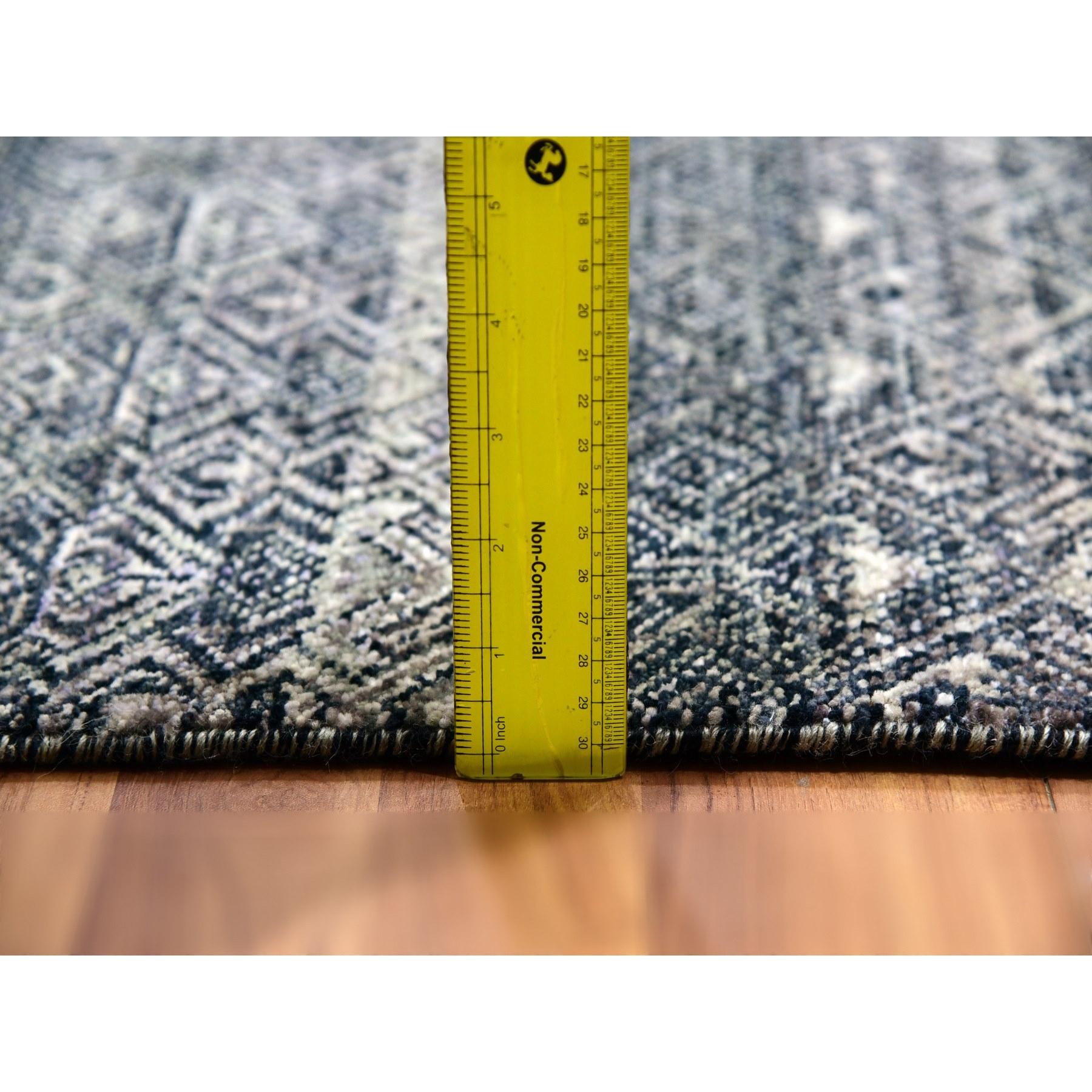 French Beret Gray All Wool Tone On Tone Hand Knots Rugs 8'0