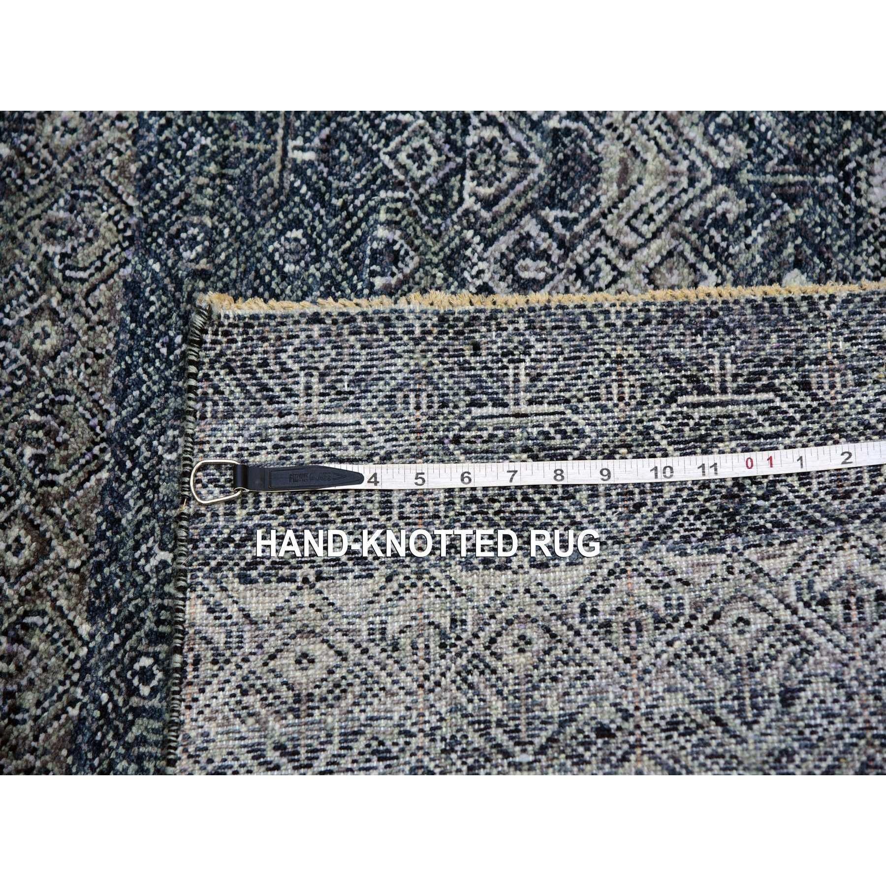 French Beret Gray All Wool Tone On Tone Hand Knots Rugs 8'0