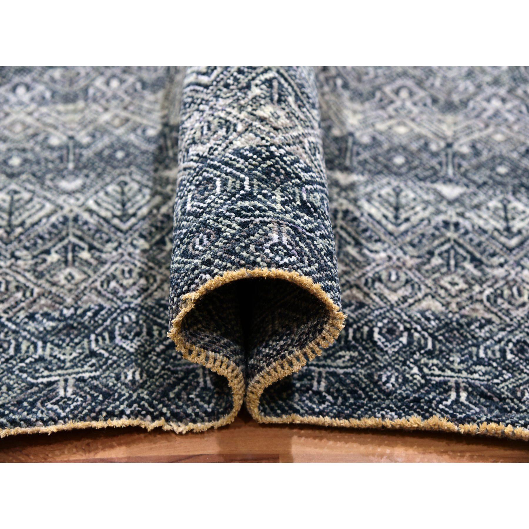 French Beret Gray All Wool Tone On Tone Hand Knots Rugs 8'0