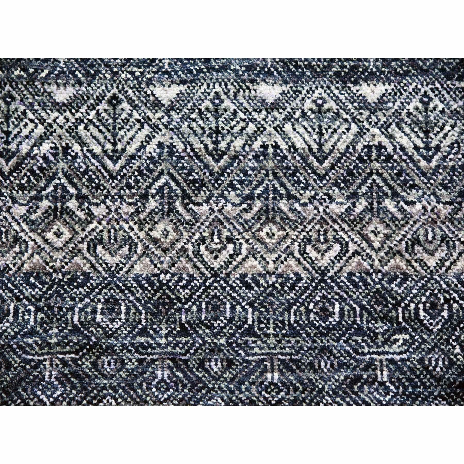 French Beret Gray All Wool Tone On Tone Hand Knots Rugs 8'0