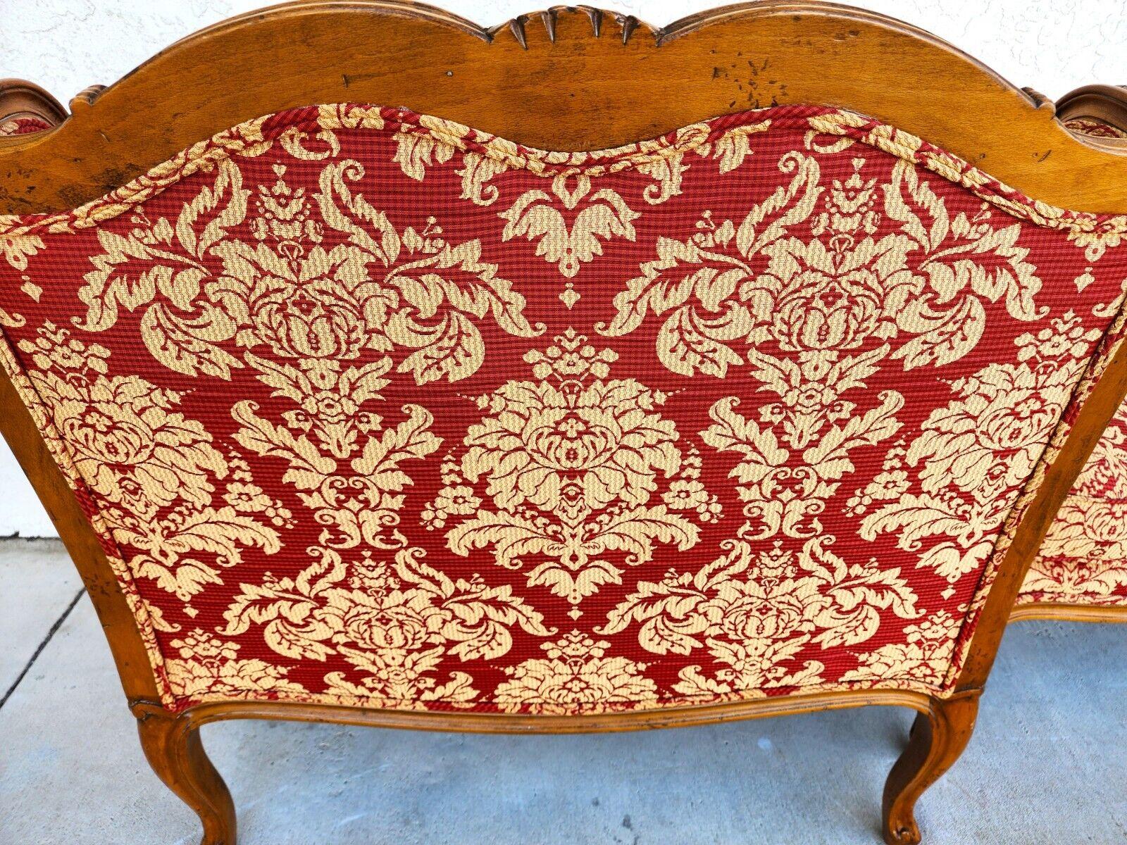 French Bergere Chair & Ottoman Oversized 4