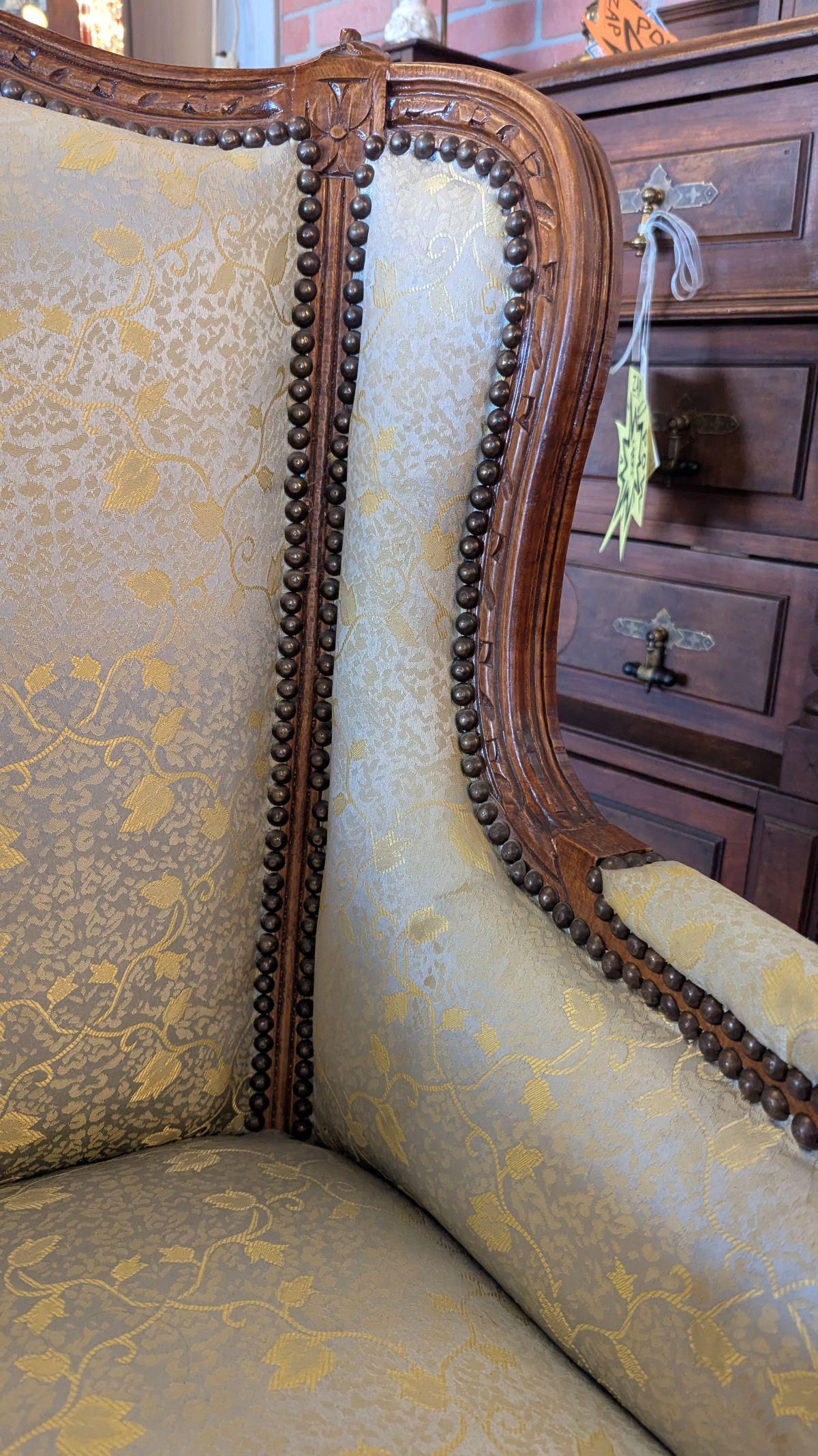 Paire de chaises bergères françaises Bon état - En vente à Pueblo, CO