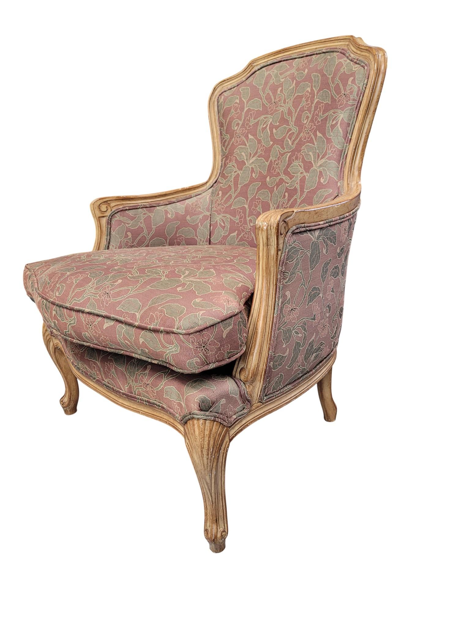 Fin du 20e siècle Fauteuil de style Bergère en vente