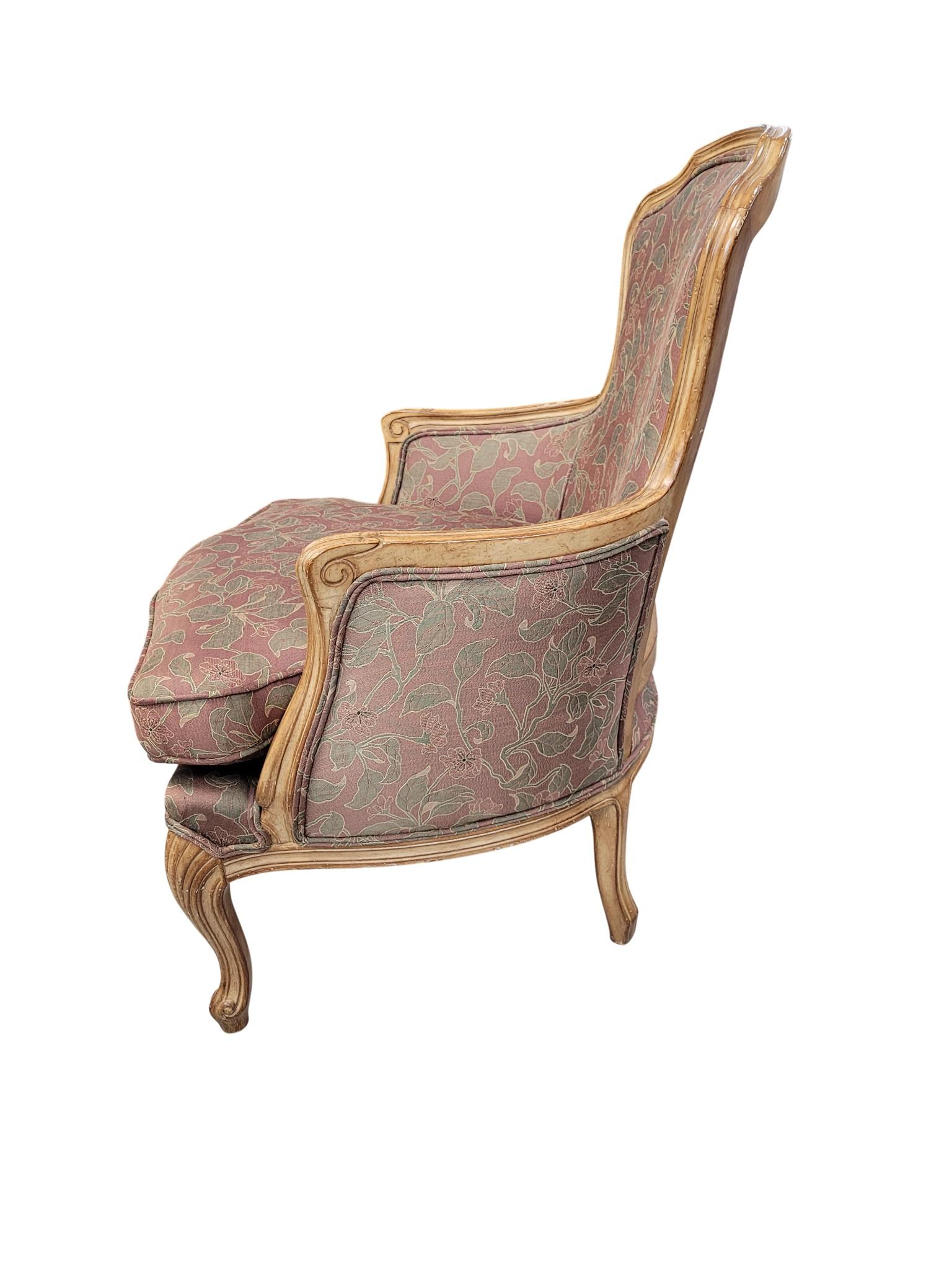 Textile Fauteuil de style Bergère en vente