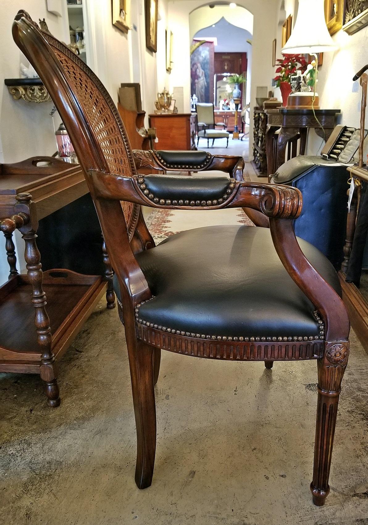 French Bergiere Chair by Theodore Alexander In Good Condition In Dallas, TX
