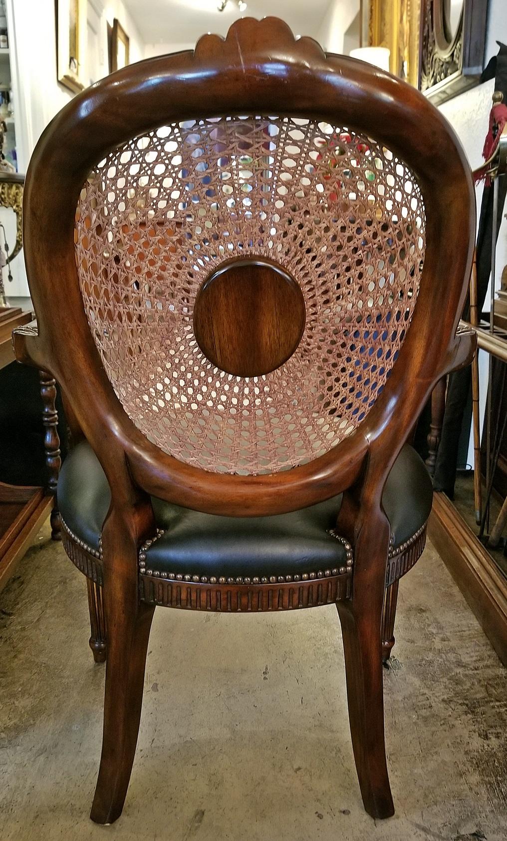 20th Century French Bergiere Chair by Theodore Alexander