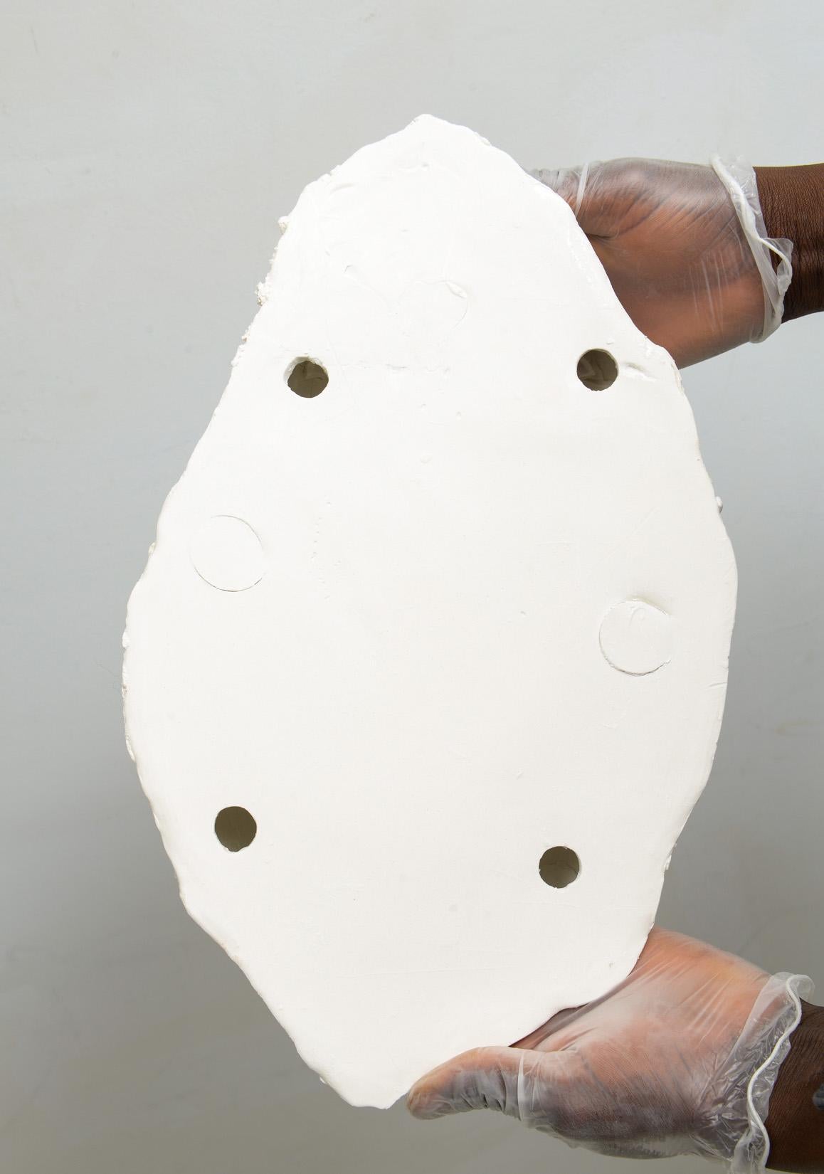 French Bespoke Organic Mona Sconces by Ceramicist Dora Stanczel For Sale 6