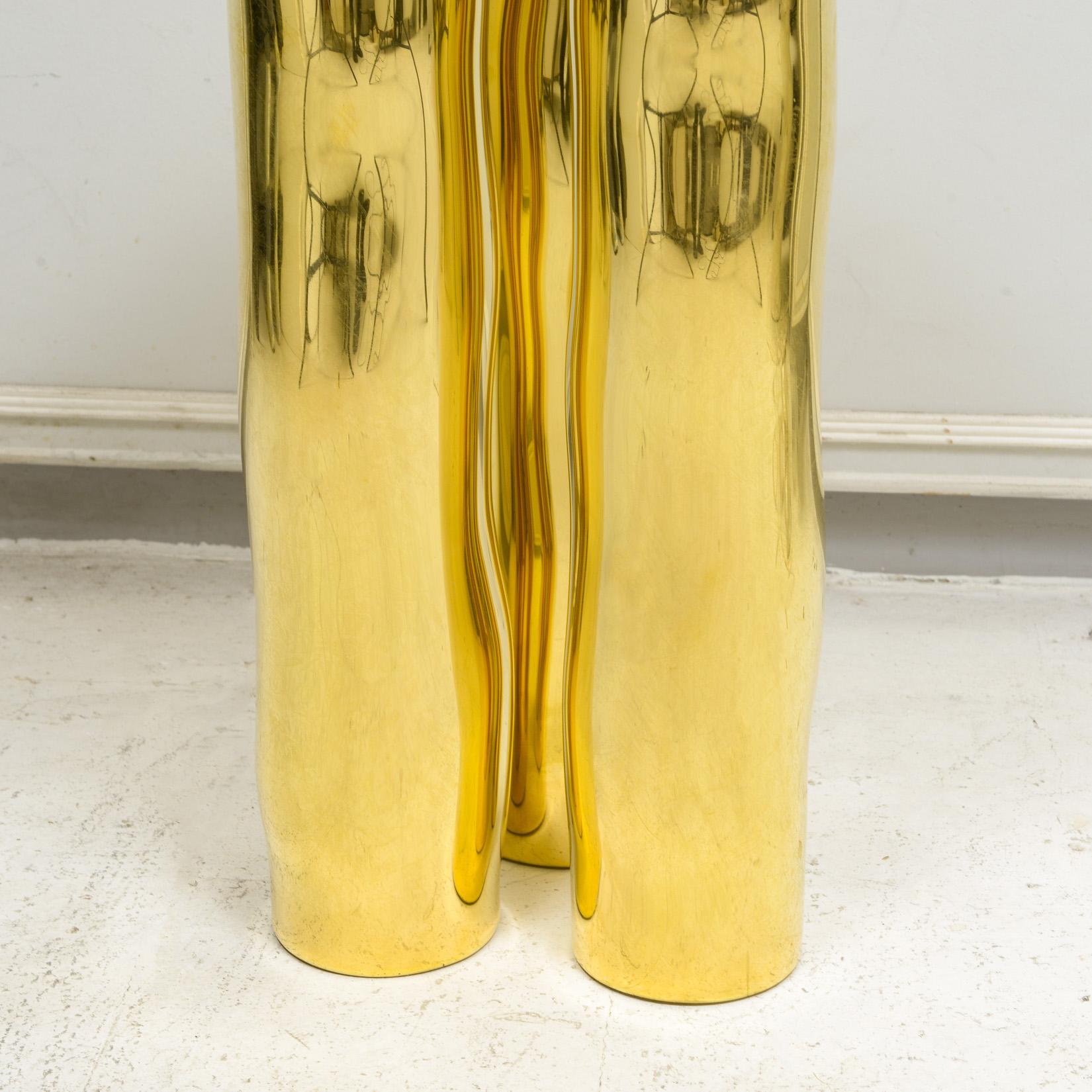 XXI secolo e contemporaneo Lampada da tavolo Mino in ottone scultoreo francese Bespoke in vendita