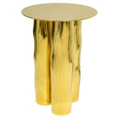 French Bespoke Sculptural Brass Mino Table Lamp