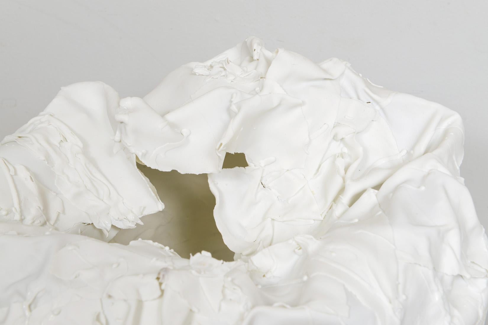 Bespoke Sculptural Vase by French Ceramicist Dora Stanczel For Sale 2