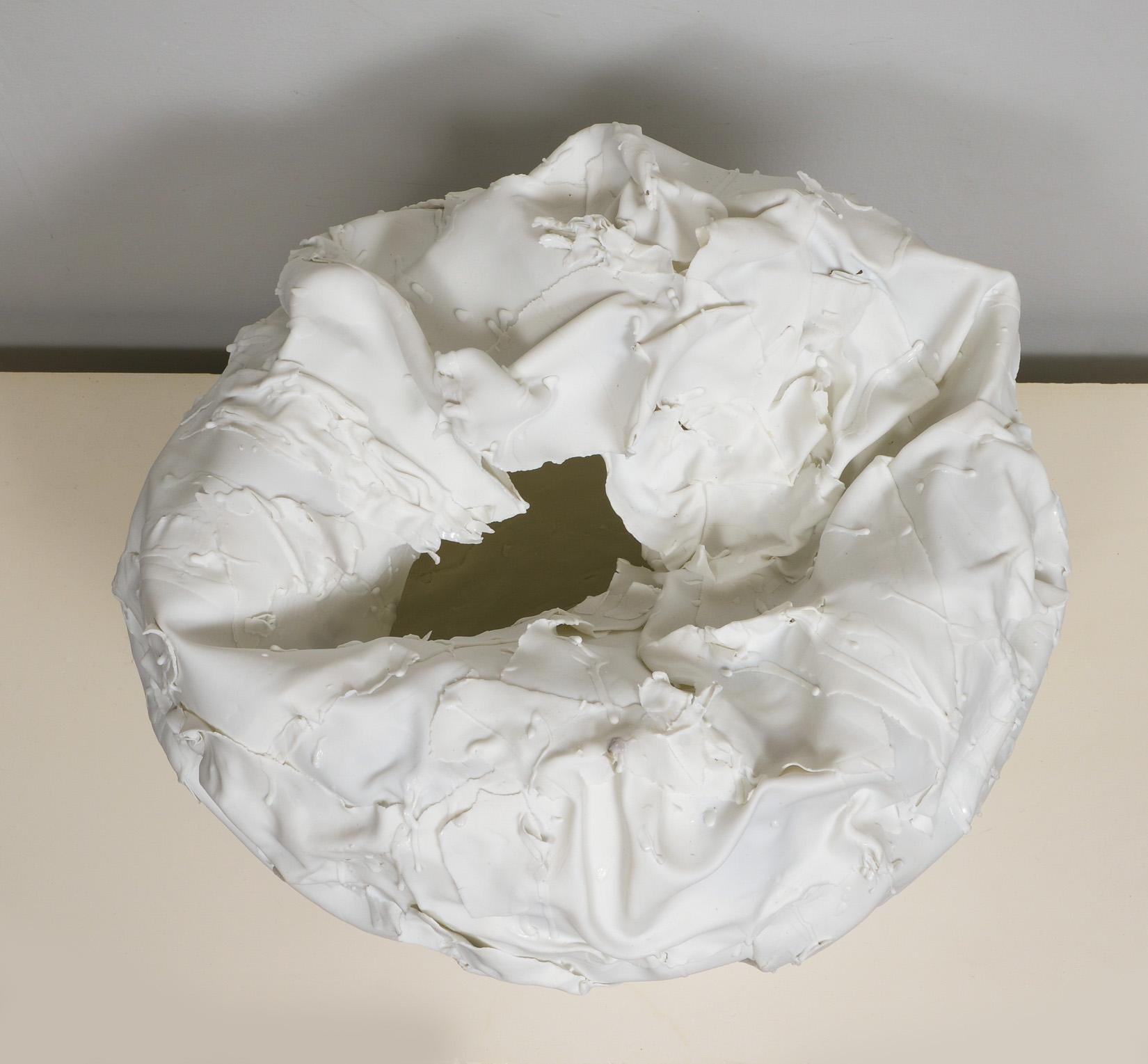 Bespoke Sculptural Vase by French Ceramicist Dora Stanczel For Sale 3