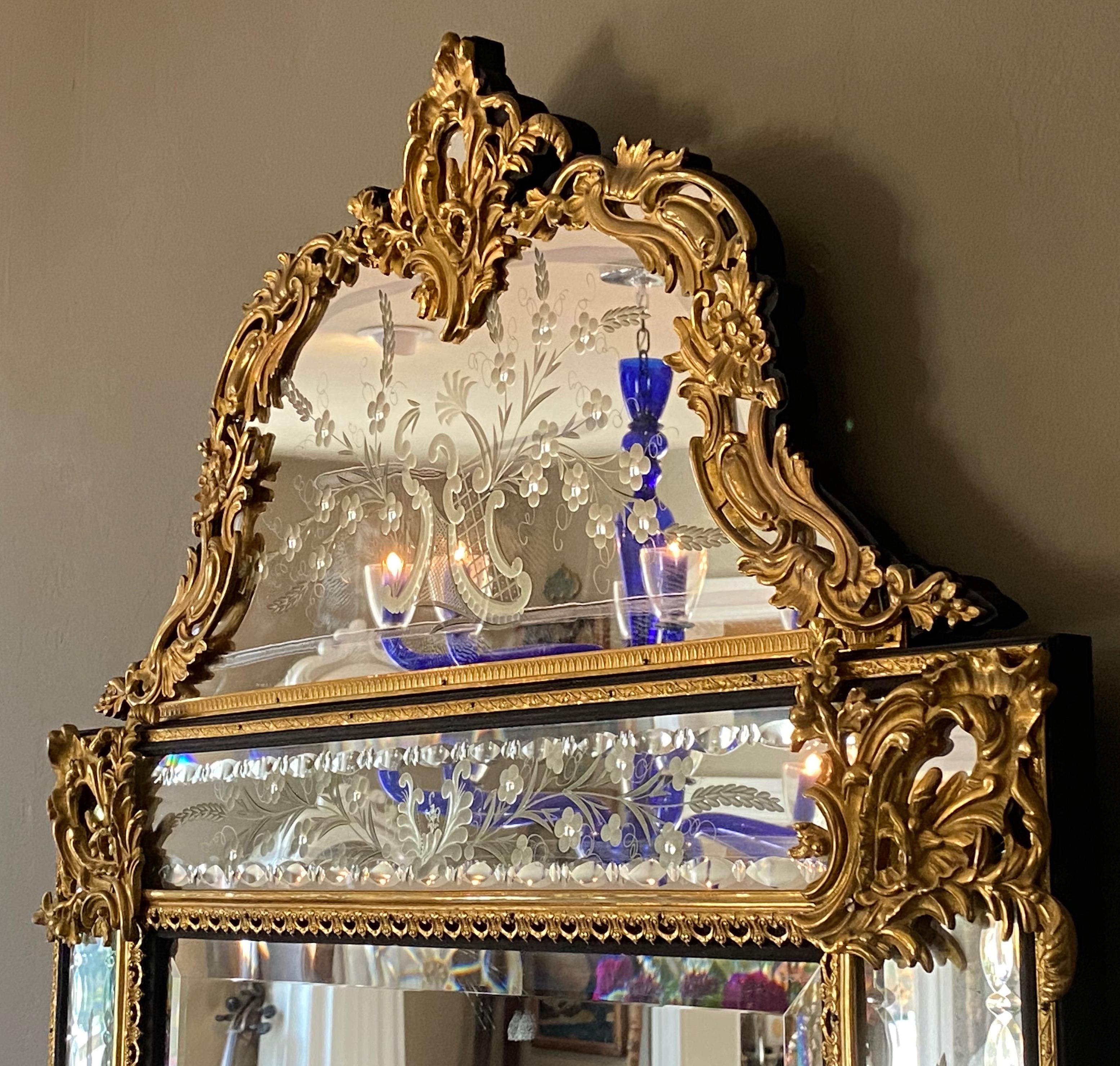 french beveled glass mirror