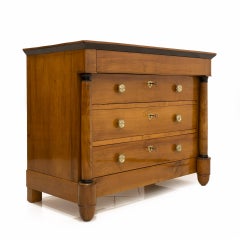 French Biedermeier Chest of Drawers in Cherrywood, First Half of 19th Century